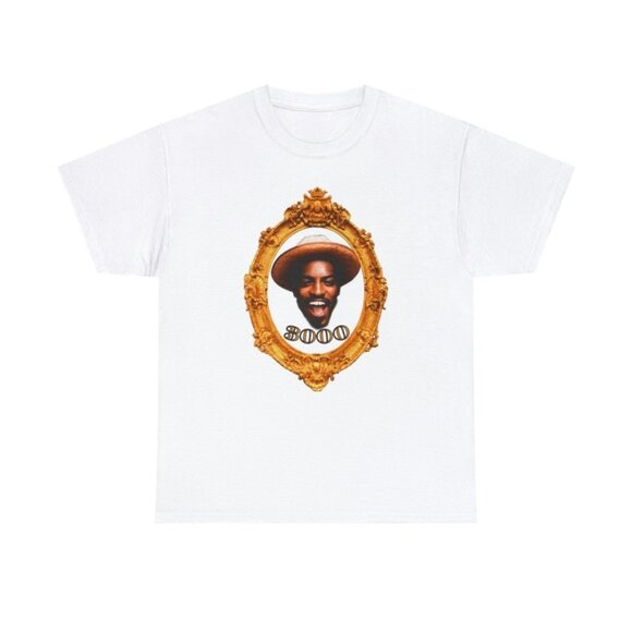 Andre 3000 Antique Gold Framed Legends Unisex T-Shirt - Picture 1 of 2